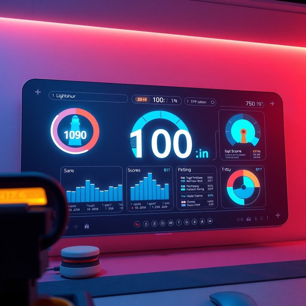 Lighthouse 100 score dashboard