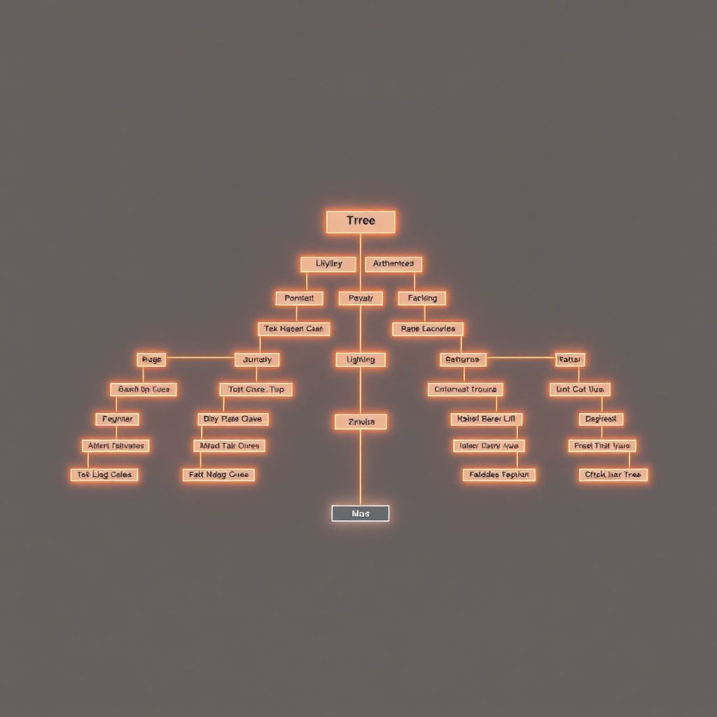 B-tree index structure diagram